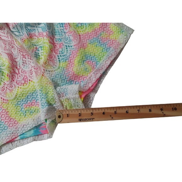 Girls Two-piece Bundle Dressy Top / Romper Size 10-12 Tye Dye /Stripes - Picture 13 of 13